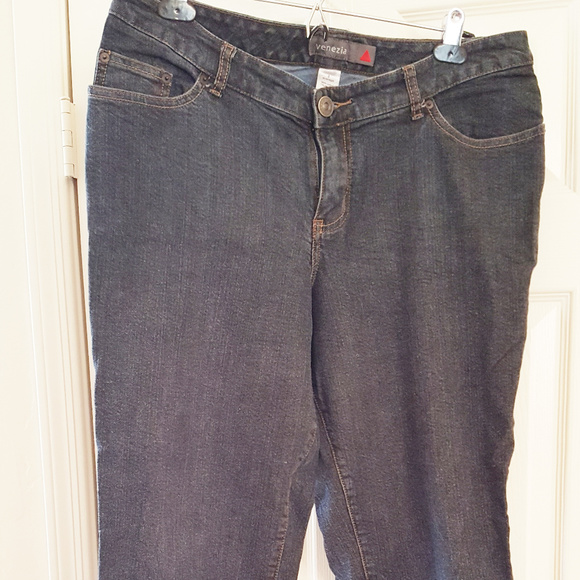 VENEZIA Stretch Bootcut 5 Pocket Denim Jean 2 DARK - Picture 1 of 5